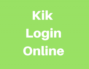 kik login without app