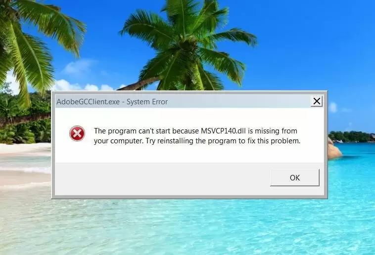 MSVCP140.dll Missing Error