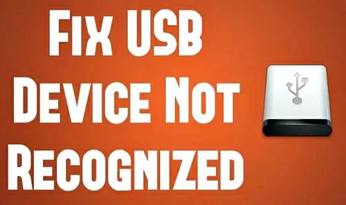 USB Device Not Recognized -